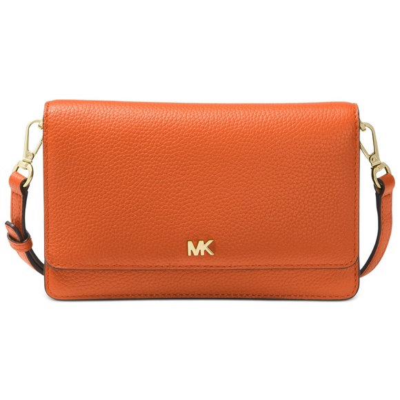 Michael Kors Handbags - MICHAEL Kors Pebble Leather Phone  Crossbo…